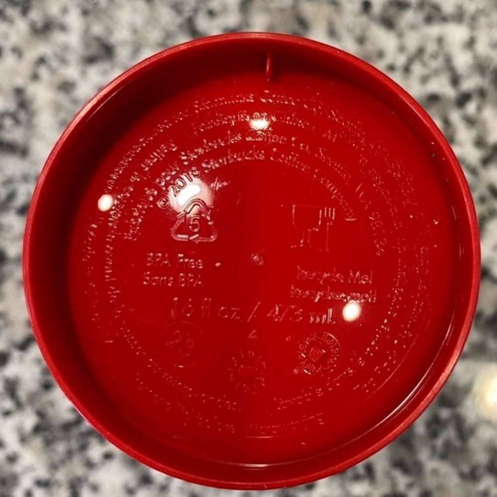 Starbucks Christmas Red Reusable Hot Cold Cup Limited Edition - Picture 12 of 14